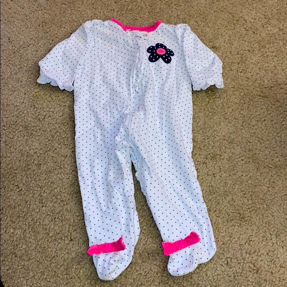 🎉10 for $10🎉3-6month gerber floral sleeper pjs 3-6 months infant girl